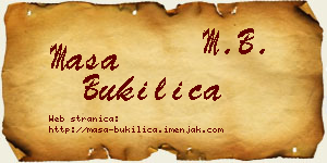 Maša Bukilica vizit kartica